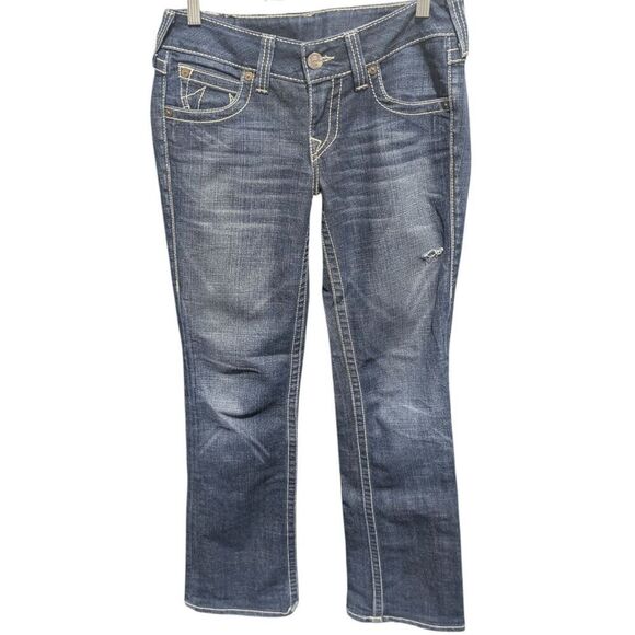 TRUE RELIGION Becky Medium Wash Bootcut Jeans Size 27 - Picture 2 of 4